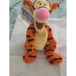 Vintage Disney Store Mini Bean Bag Tigger 9 Inch Plush